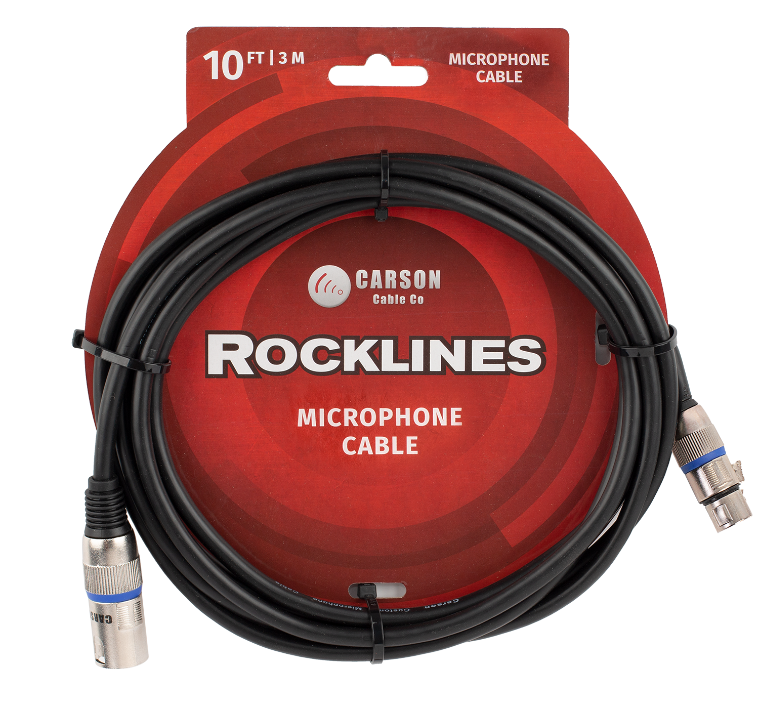 Carson | ROM10L | 10 ft Microphone/Audio Cable | Black Carson | ROM10L | 10 ft Microphone/Audio Cable | Black